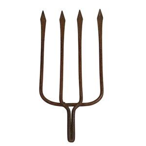 Rustic 4 Tine Pitchfork Head Gardening Wall Decor Folk art Gallery
